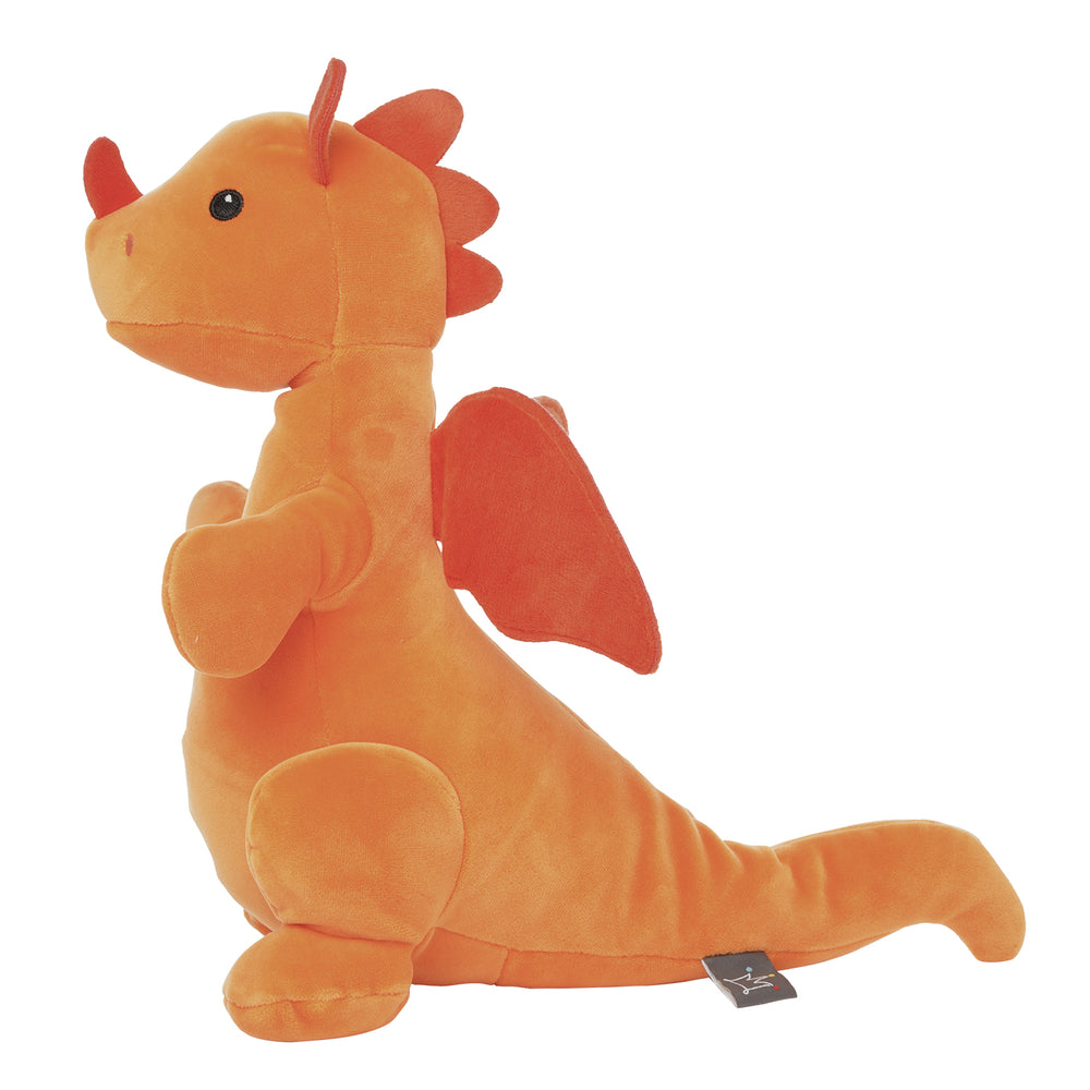 orange dragon plush side profile